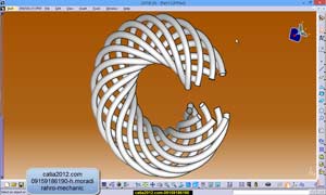 فیلم آموزش مدلسازی پیشرفته یک پروفیل تو هم در نرم افزار کتیا catia